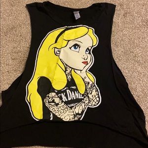 Alice in wonderland w tattoos muscle tank